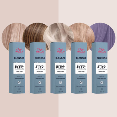 Wella Blondor Plex Permanent Cream Toner 2 oz.  Choose Color 
