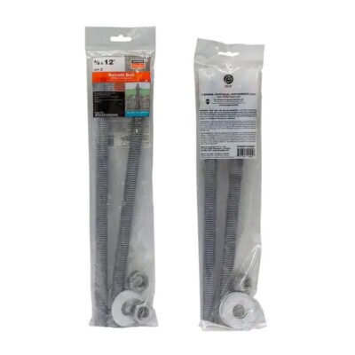 Simpson RFB#5X12HDGP2 RFB 5/8 in. x 12 in. Hot-Dip Galvanized Retrofit Bolt.