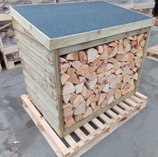 HEAVY DUTY TIMBER WOODEN GARDEN LOG STORE FIREWOOD SHED &pound;115 EACH TANALISED