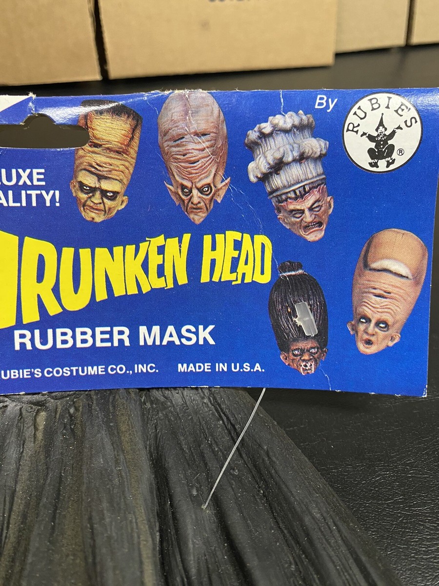 Shrunken Head Rubber Mask 1992 Rubie's Costume Co New With Tag