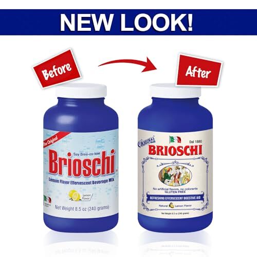 Italian Lemon Flavored Effervescent Heartburn, Upset Stomach, Acid