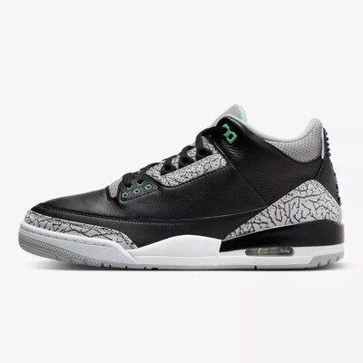 Nike Air Jordan 3 Retro Shoes Green Glow Black Gray CT8532-031