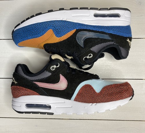 Nike Air Max 1 x De\u0026#039;Aaron Fox Swipa GS 5.5Y Orange Blue Red CJ9888-001  | eBay