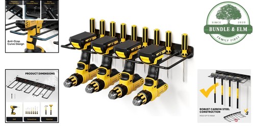 Elektrowerkzeug Organizer Wandhalterung Schwerlast Garage Bohrmaschine Regal Aufbewahrung - Bild 2 von 8