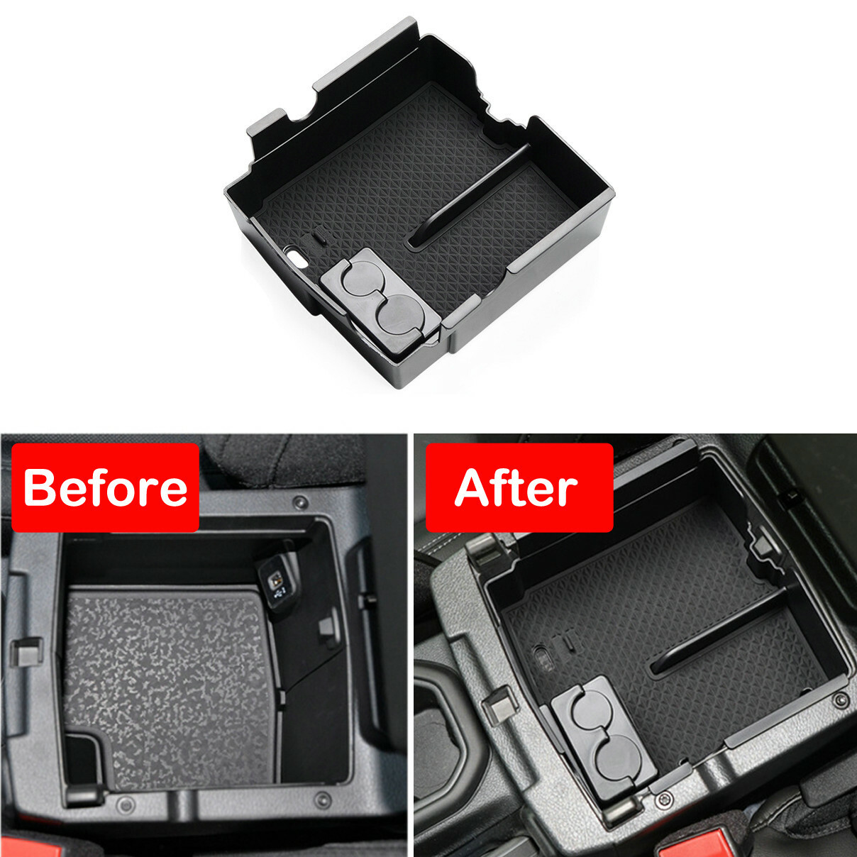 Jeep Wrangler JL Gladiator JT 2018-2022 Cars Armrest Storage Box Replacement Parts