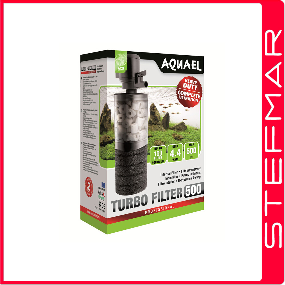 Filtro interno Aquael Turbo Filter 500 220V com capacidade máxima de