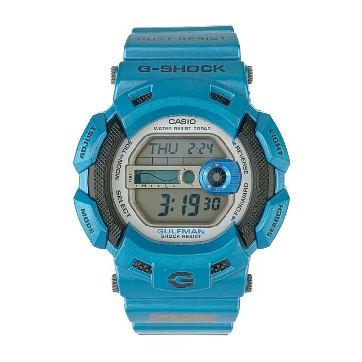 CASIO watch G-SHOCK MASTER OF G - SEA GULFMAN G-9100TC-2JFBlue