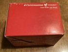 Nikko Christmastime 6" x 3.75" Candy Basket w/ Handle Christmas Tree Pattern — photo 6