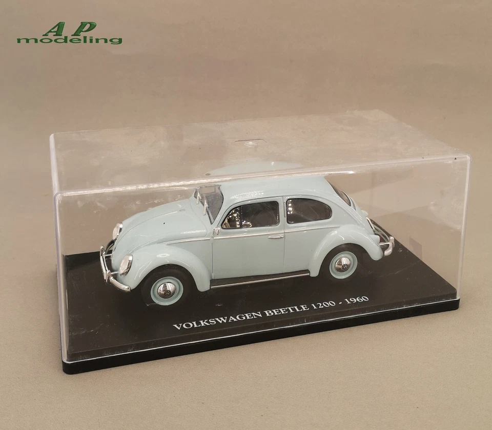 modellino auto scala 1/24 usato volkswagen beetle 1200 del 1960 modellini vintag - Immagine 3 di 4