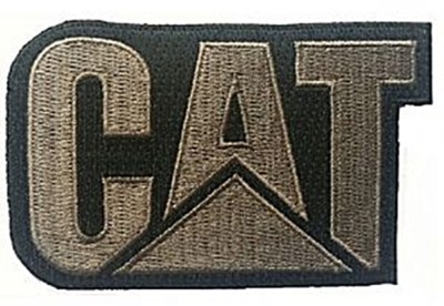 KATZE Stoffflicken zum Aufbügeln/Aufnähen (schwarz/gold) 85 mm x 55 mm