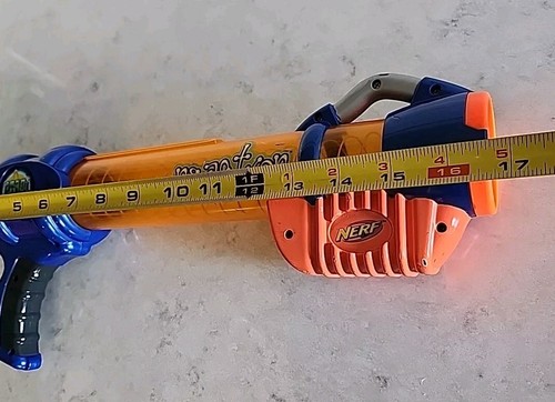 Nerf Reactor Atom Blaster Ball Blaster Gun Blue Orange Hasbro 2003 Vintage - Picture 9 of 9