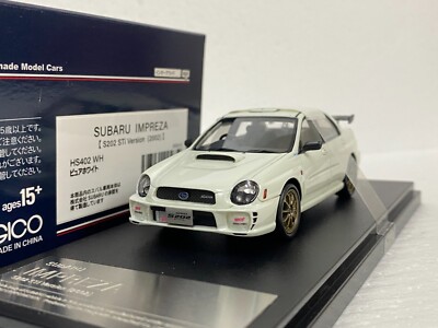 1:43 HI STORY SUBARU IMPREZA S202 STI 7 2002 JDM scale model car