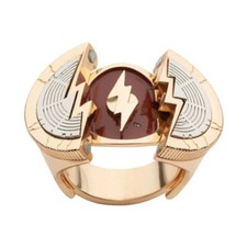 Anillo The Flash Barry Allen Mismo Estilo Réplica Anillo Metal Dedo Anillos Ajustables