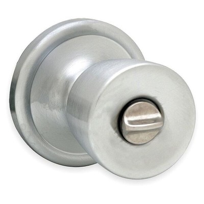 KWIKSET 730A 26D RCAL RCS  Knob Lockset,Satin Chrome,Abbey Privacy 97309-043