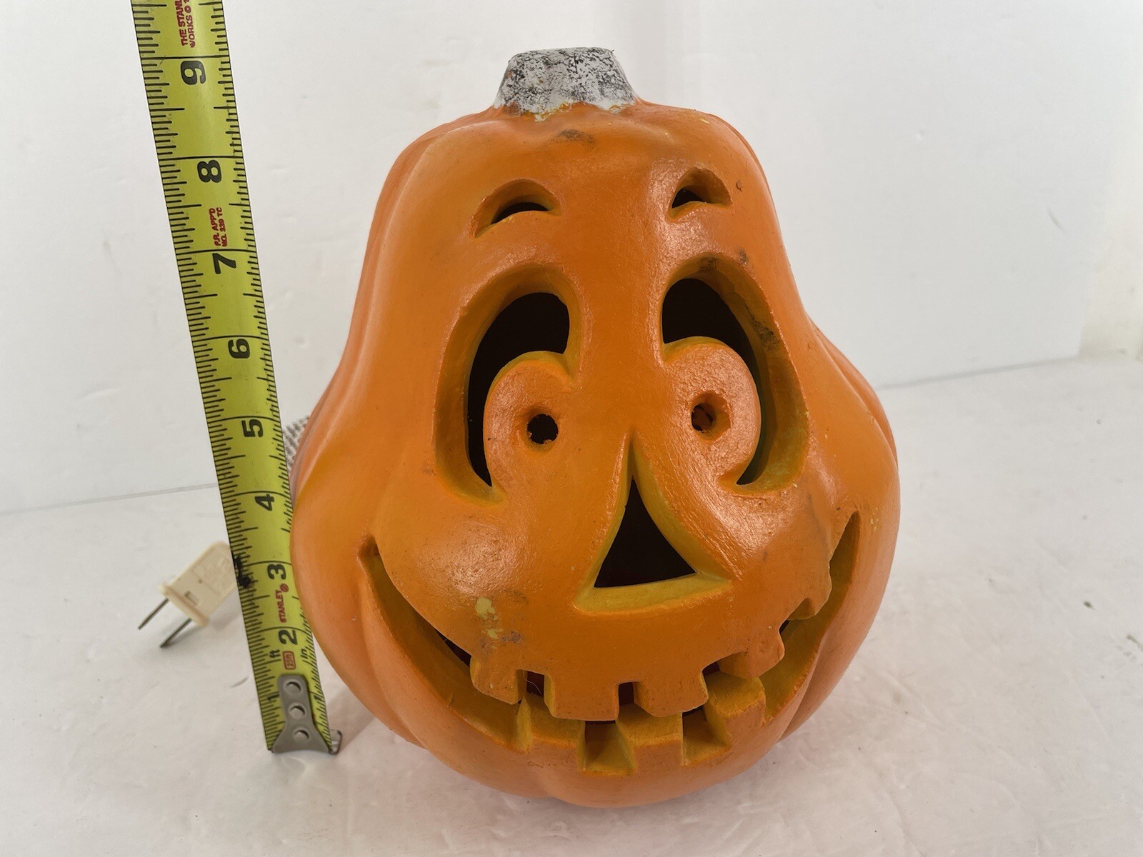 VTG Paper Magic Group 1998 Halloween Foam Blow Mold Light Up Jack-o-Lantern