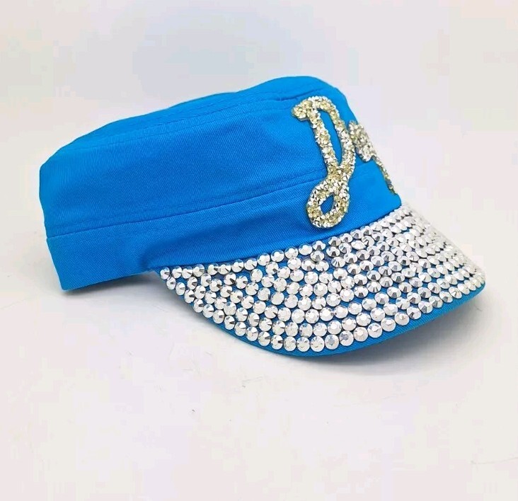 Bling Rhinestone Heart Accented Visor Hat Top Headwear Women main image 2