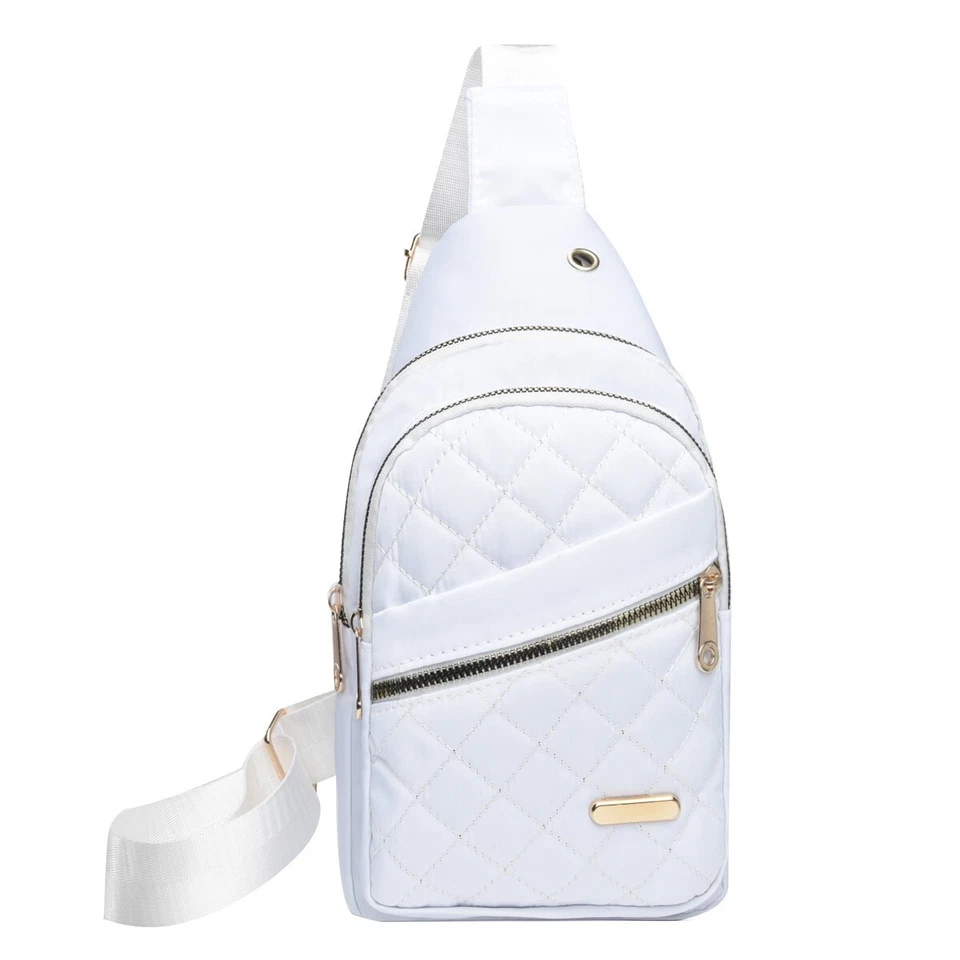 Mochila deportiva bandolera impermeable para mujer al aire libre con eslinga al hombro en el pecho Foto 2 de 4