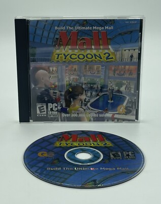 Mall Tycoon 2 PC CD Rom Game Global Star Software Rated E. *No Scratches*