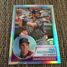 Paul Goldschmidt  Lot 2018 Topps Chrome '83 35th Refrac Elite/999  AZ STL NYY