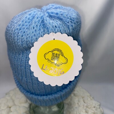 Plasma Beamz Baby Sky Blue Knit Cloud Beanie New with Tags  display picture 2