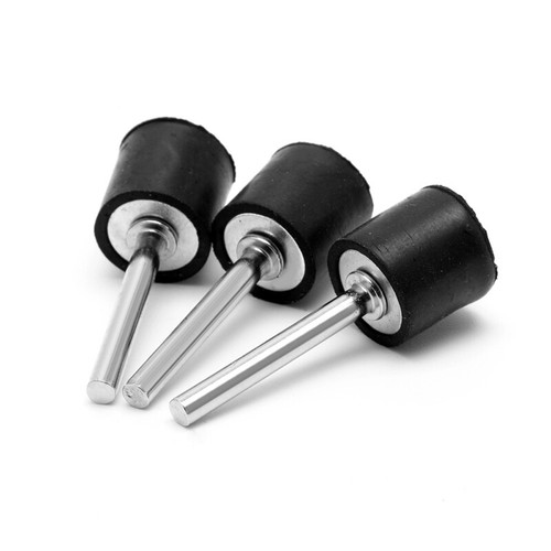 10Pcs Drum Rubber Mandrels 1/8" Shank For Sanding Sleeve Rotary Tool New - Picture 5 of 8