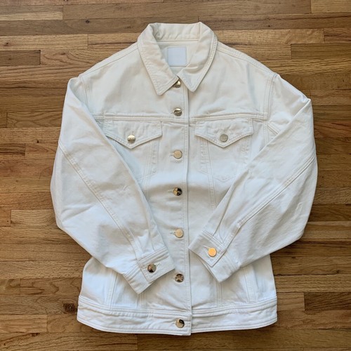 Goldsign Waisted denim Jacket White 