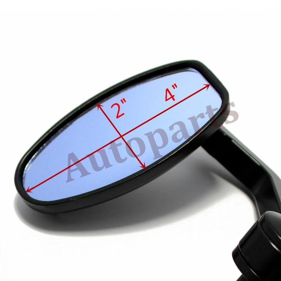 ESPEJOS RETROVISORES UNIVERSALES PARA MOTO EXTREMO BARRA 7/8" DOBLE MOTO/BICICLETA CNC NEGRO Foto 3 de 4