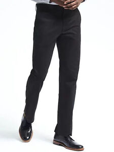 Nwt Bananenrepublik Neu 69 50 Manner Schwarz Dawson Relaxed Chino Grosse 28x32 Ebay