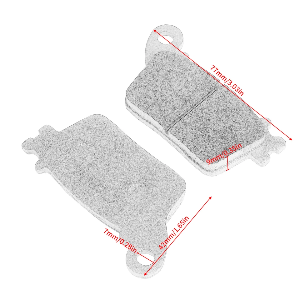 1 par de pastilhas de freio traseiras para Yamaha YZF-R1/S/M YZF-R6 Niken ABS metal sinterizado - Imagem 2 de 4