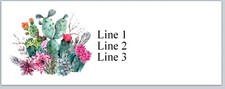 Personalized Address Labels Country Cactus Flowers (JX 581)