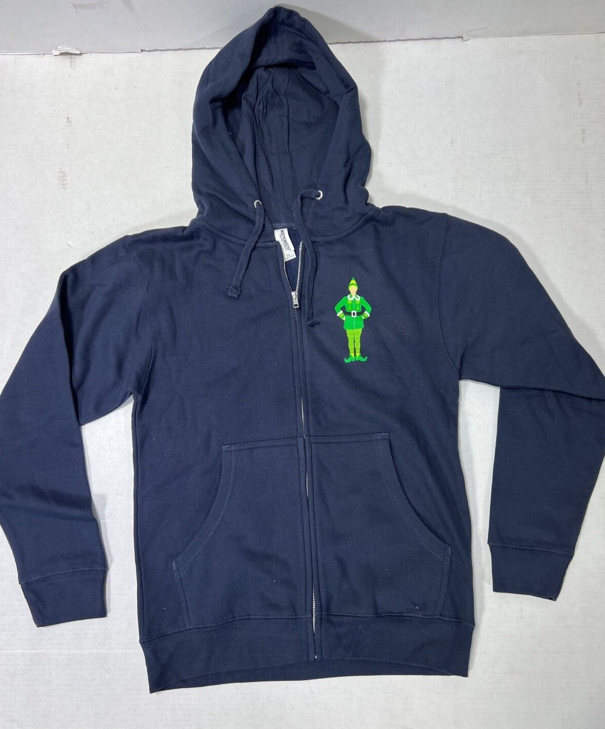 ELF the Broadway Musical ELF ZIP-UP NAVY HOODIE NEW!!! ORIGINAL MERCHANDISE