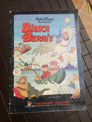 1984 WALT DISNEY COMPLETE WHITE AND BERNIE SANDWICH FIGURINE ALBUM 