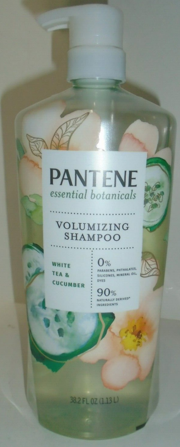 Pantene Essential Botanicals Volumizing Shampoo White Tea & Cucumber, 38.2 Fl Oz eBay