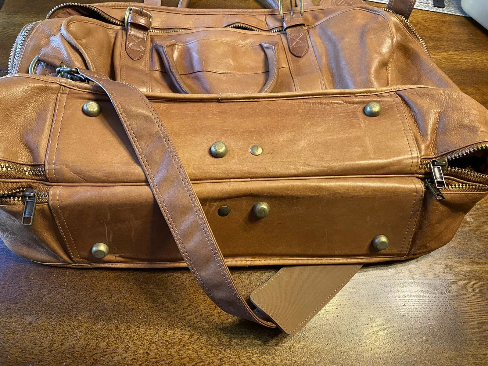 Vintage Dakota Tumi leather luggage bag messenger eBay