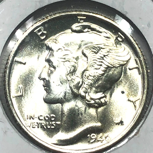 1940-S  Uncirculated Mercury Silver Dime - #19615