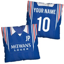 Glasgow Bears 1996 Home Shirt Personalised Retro Football Cushion Two Sizes