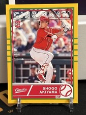 2020 PANINI CHRONICLES Classics BASEBALL GOLD #7 SHOGO AKIYAMA  Reds RC SSP 8/10