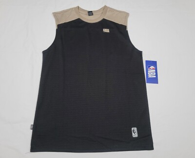NBA Mens Work Mode Multi Sports Muscle Training Tank Top Polyster  Active Black