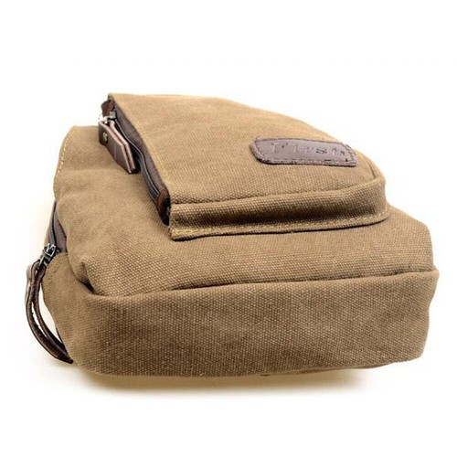 Outdoor Umhängetasche Herren Herren Canvas Crossbody Fahrrad Rucksack - Bild 8 von 9