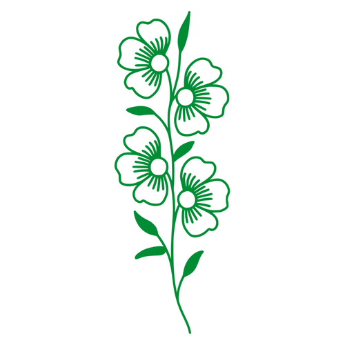 Flowers Vinyl Decal Car Window Truck Laptop Mirror - Picture 13 of 16