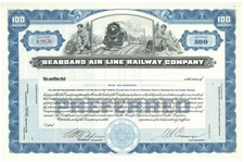 Seaboard Air Line Railway Company. Stock Certificate