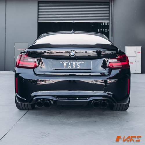 M2 Style Twin Exhaust outlet Rear Bumper bar & Diffuser for BMW 2 Series F22 F23 - Picture 2 of 12