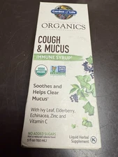 Organics, Cough & Mucus Immune Syrup, 5 fl oz ( 150 ml)