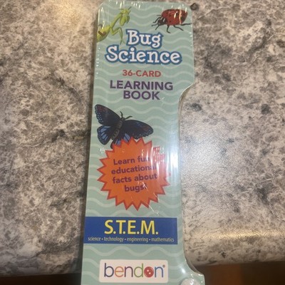 Bug Science STEM 36 card learning book Bendon educational facts about bugs NEW