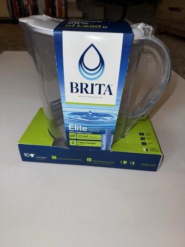 Brocca sistema filtrazione acqua Brita Elite 10 tazze e 1 filtro NUOVO
