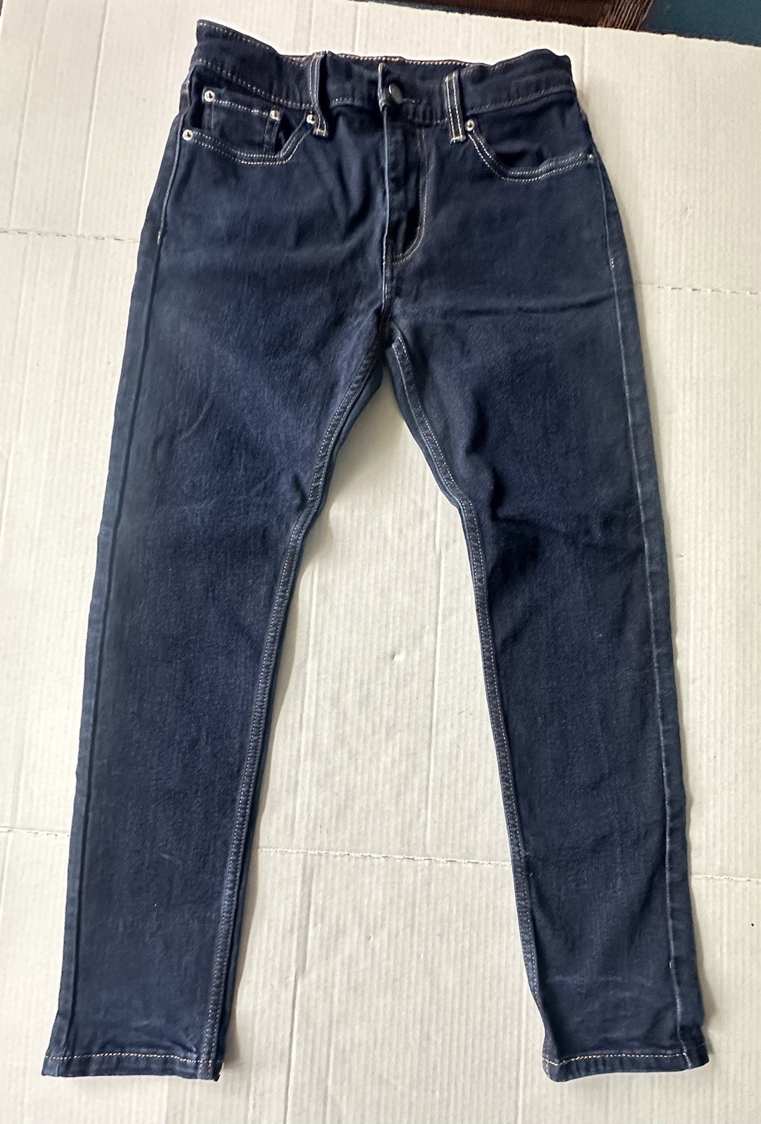 Levi's 512 Slim Fit Tapered Leg Jeans Size 30 x 30 Dark Wash Stretch