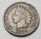 1894 INDIAN HEAD CENT,MOST OF LIBERTY, VERY NICE COIN!!!!(A4)