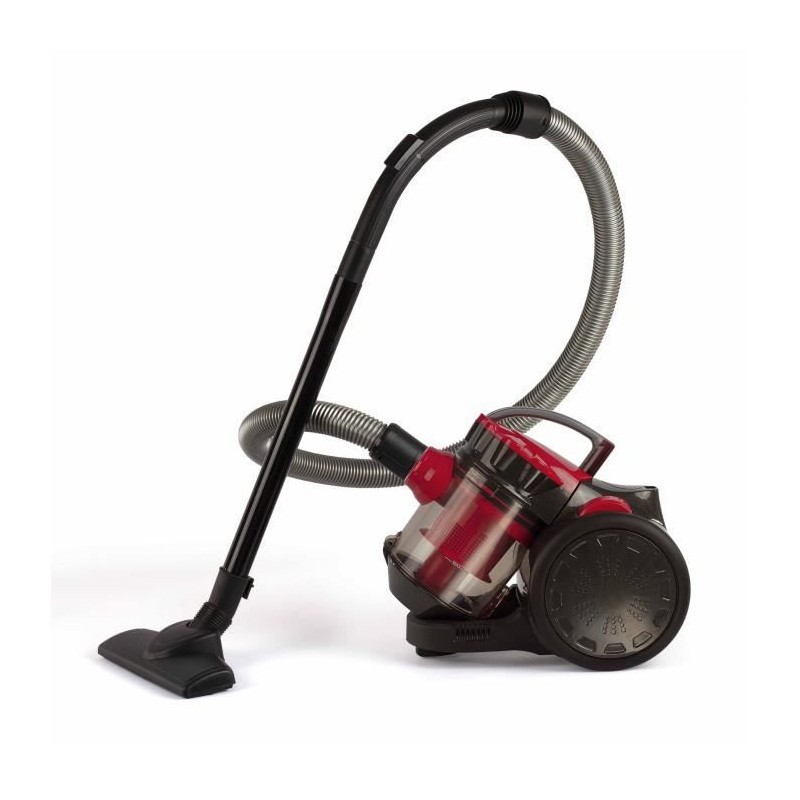 Aspirateur multi-cyclonique sans sac LIVOO DOH105R de 700W avec réservoir de 2L rouge