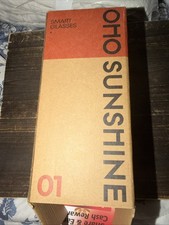 Oho Sunshine Smart Glasses 5.2 Wireless Elite Model w Case & Cloth New Black