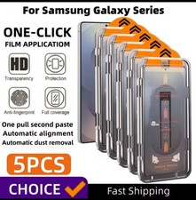 5Pcs Tempered Glass Screen Protector for Samsung S21 S22 S23 S24 S25 Series